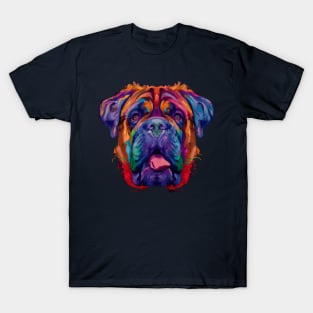 Bullmastiff Dog Stencil T-Shirt